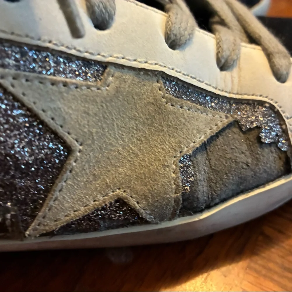Golden Goose Superstar Sneakers with Glitter Accents - Picture 6 of 11